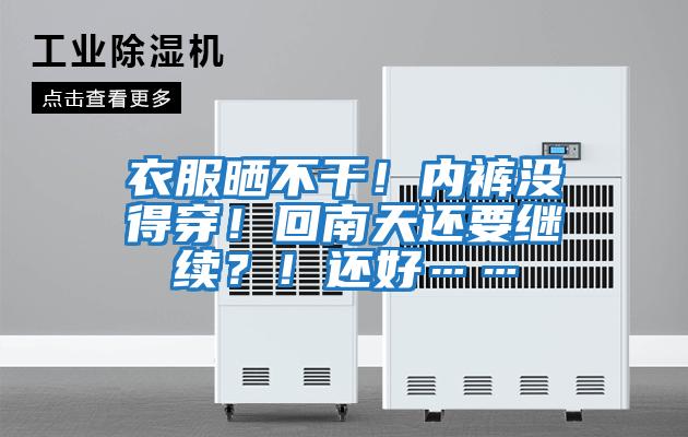 衣服曬不干！內褲沒得穿！回南天還要繼續？！還好……