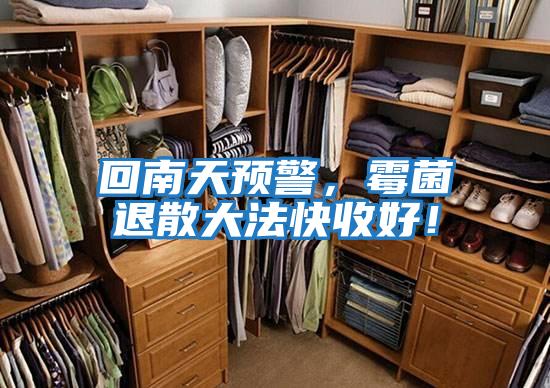 回南天預(yù)警，霉菌退散大法快收好！