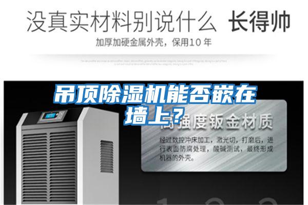 吊頂除濕機能否嵌在墻上？