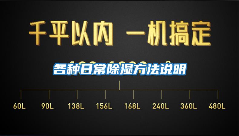 各種日常除濕方法說明