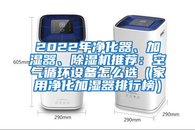 2022年凈化器、加濕器、除濕機推薦：空氣循環設備怎么選（家用凈化加濕器排行榜）