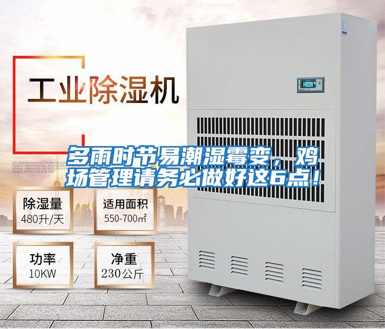 多雨時節易潮濕霉變,雞場管理請務必做好這6點!