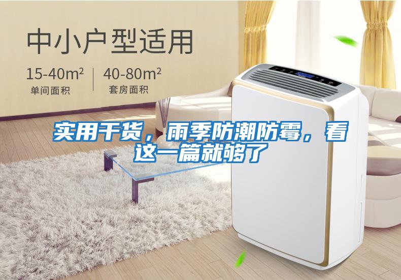 實(shí)用干貨，雨季防潮防霉，看這一篇就夠了