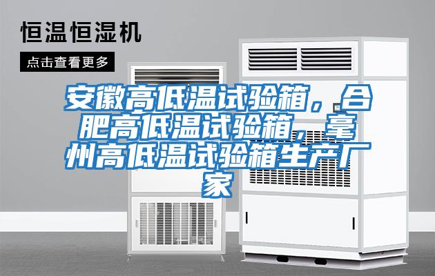 安徽高低溫試驗箱，合肥高低溫試驗箱，毫州高低溫試驗箱生產(chǎn)廠家