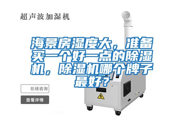 海景房濕度大，準備買一個好一點的除濕機，除濕機哪個牌子最好？