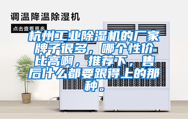 杭州工業(yè)除濕機(jī)的廠家牌子很多，哪個(gè)性價(jià)比高啊，推薦下，售后什么都要跟得上的那種。